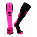 Pink Ribbon Breast Cancer Awareness Support Athletic Over Calf Socks - Unisex, All Sizes