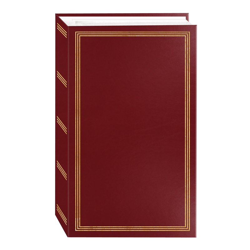 3-Ring Photo Album with 504 Pocket Slots for 4x6 Photos - Burgundy, Blue, Green