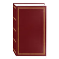 3-Ring Photo Album with 504 Pocket Slots for 4x6 Photos - Burgundy, Blue, Green