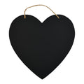 Heart Shaped Chalkboard Plaque with Hanging Cord - 12 x 12 Inches, Versatile Decor & Craft Board