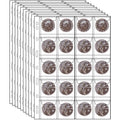 Plastic Coin Collection Pages with Pockets - 200 Slot Coin Holders for Coins & Collectibles