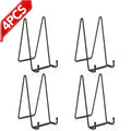 6-Inch Metal Display Stands 4-Pack for Picture Frames, Plates & Art