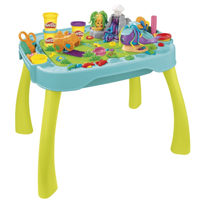 Kids Play Dough Activity Table with Accessories & 6 Colors, Ages 3+