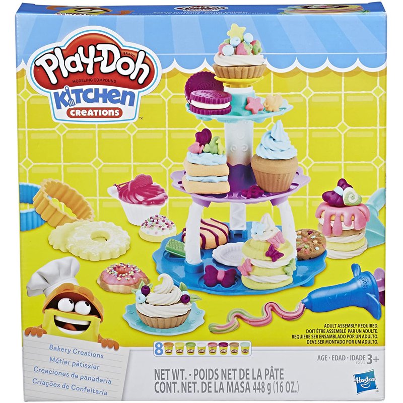 Play-Doh Bakery Creations Dough Art Set with 20 Tools for Kids Ages 3+