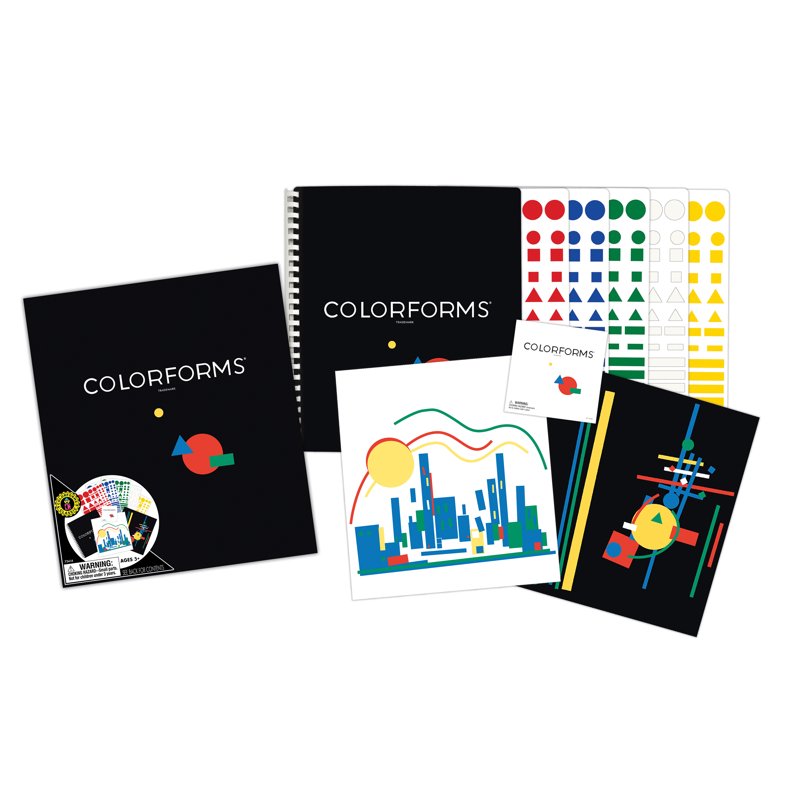 Color Forms Play Set with 350 Color Pieces - Classic Reusable Creative Toy for Ages 3+
