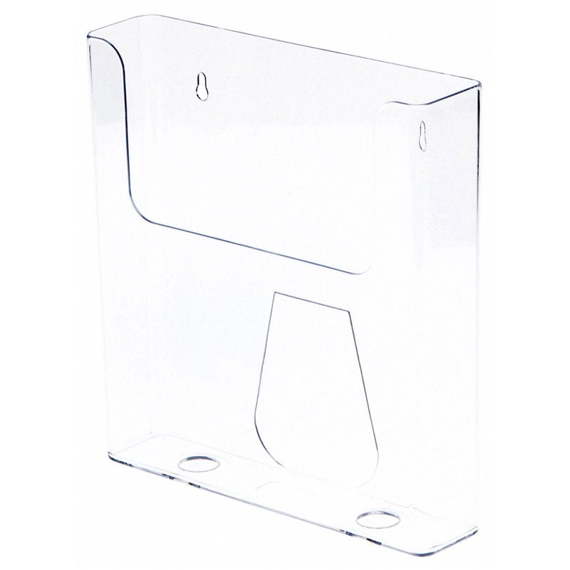 Wall Mount Acrylic Paper Document Holder for 8.5 x 11 Inch Paper, Clear