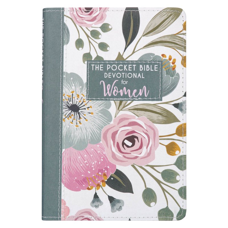 Pocket Bible Devotional for Women Floral Cover - Inspirational Christian Gift