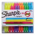 24 Pack Assorted Highlighters with Chisel Tips - Smear Guard Technology