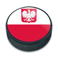 Personalized Poland Flag Hockey Puck - Official Regulation Size & Weight