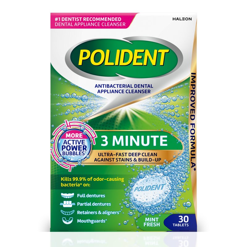 Dental Appliance Cleanser Tablets for Retainers & Dentures - 90 Count