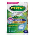 Dental Appliance Cleaning Tablets - Polident Overnight Whitening, Antibacterial, 90 Count