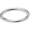 Titanium Wedding Band 2mm Comfort Fit Ring for Men and Women