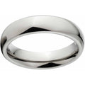Polished 4mm Titanium Wedding Band with Comfort Fit - Hypoallergenic & Wear-Resistant