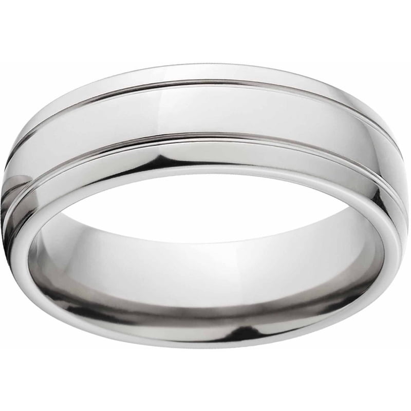 Titanium Wedding Band 7mm Comfort Fit Ring – Hypoallergenic & Wear-Resistant