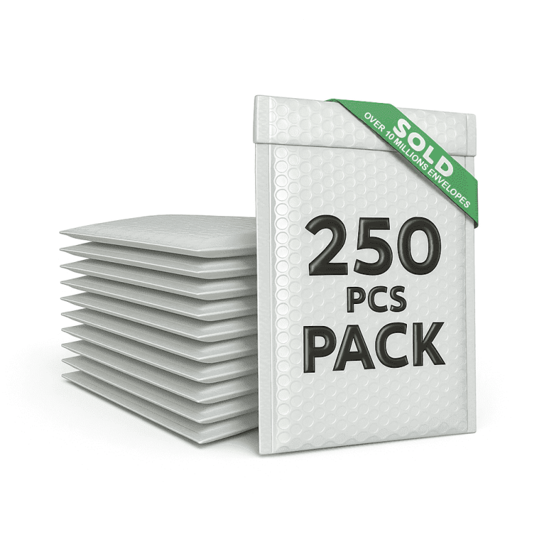 Poly Bubble Mailers Self-Seal Padded Envelopes Bulk Pack 6x10 Inches