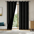 Blackout Curtains with Grommet Top – Thermal Insulated Noise Reducing Drapes for Bedroom & Living Room