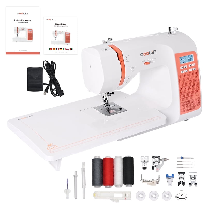 Computerized Sewing Machine with 293 Stitches LCD Screen & Extension Table