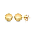 Premium Gold Ball Stud Earrings 14K Hypoallergenic Classic Jewelry