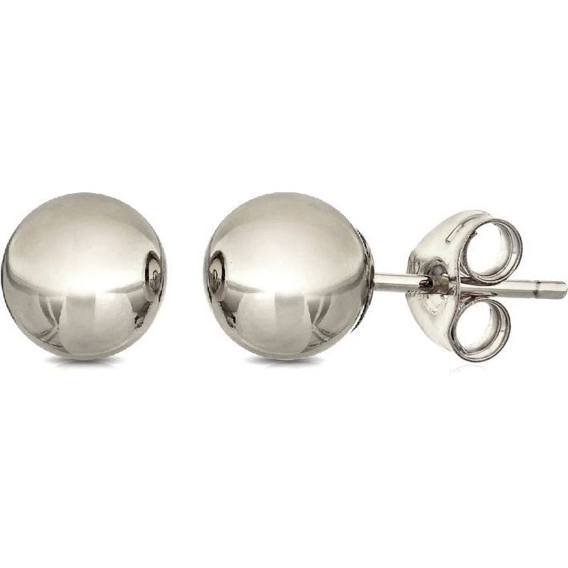 Premium 14K Gold Ball Stud Earrings for Women - Hypoallergenic & Elegant