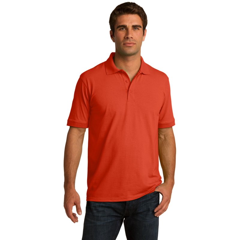 Tall Core Blend Jersey Knit Polo Shirt for Men and Women - Multiple Colors & Sizes