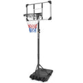 Portable Adjustable Basketball Hoop for Kids & Adults - 28 Inch Backboard with Wheels