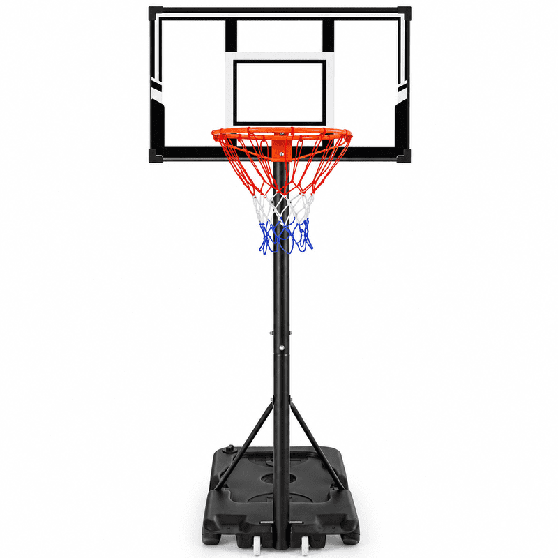 Portable Adjustable Basketball Hoop with PE Backboard for Outdoor & Indoor Play