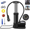 Portable Foot Pump with Gauge - 160 PSI Bike, Tire, Ball & Inflatables Inflator