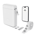 Portable Bluetooth Label Maker Machine with Tape - Compact Thermal Printer for Home Office Storage