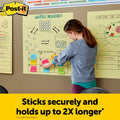 Post-it Super Sticky Easel Pad 25x30 Inches Yellow with Blue Lines - 30 Sheets