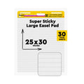 Post-it Super Sticky Easel Pad White 25x30 Inches Lined 1 Pad