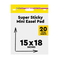 Post-it Super Sticky Mini Easel Pad - White, 15 x 18 Inches, 1 Pad