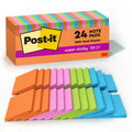 Post-it Super Sticky Notes 3x3 Inches - Energy Boost Collection, 24 Pads