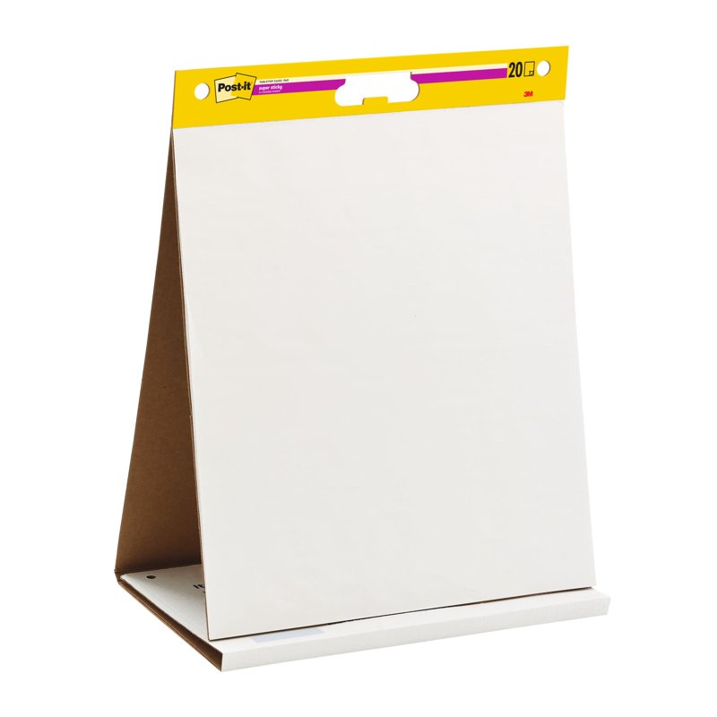 Post-it Super Sticky Easel Pad - 20 x 23 Inches, White, 20 Sheets, Pack of 1