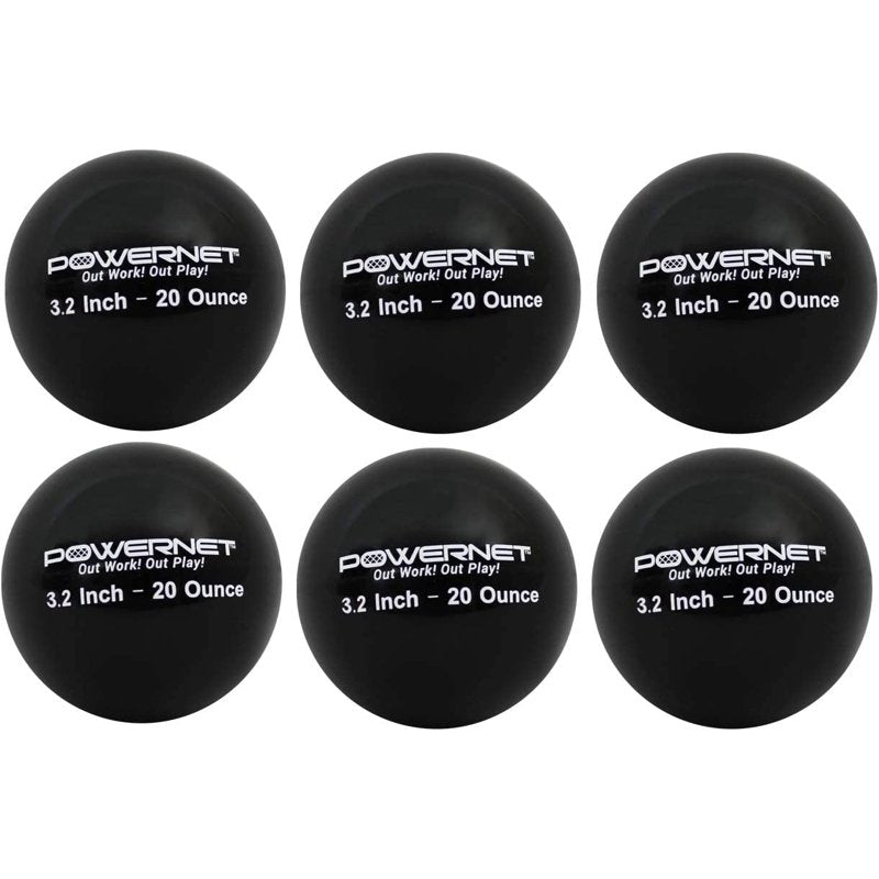 Weighted Training Balls for Baseball & Softball - Build Strength & Improve Technique - 6 Pack, 14-20 oz