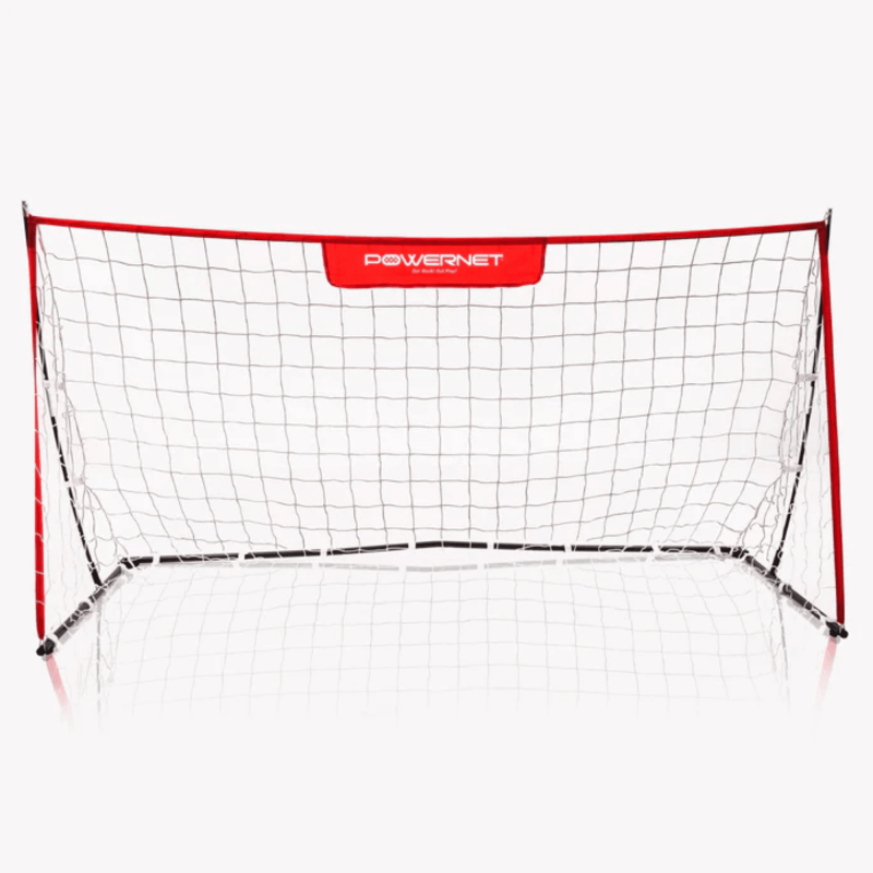 PowerNet 8x4 ft Portable Soccer Goal – Collapsible with Fiberglass Poles + Bag