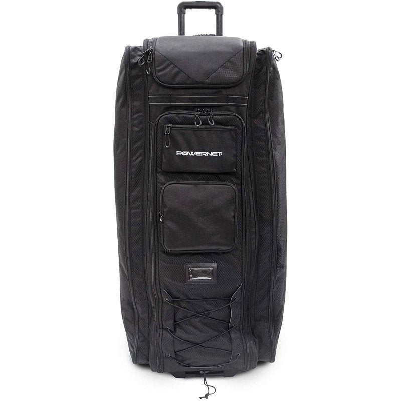 Baseball Travel Bag with Wheels & 20+ Pockets, Fits Catchers Gear & Bats