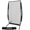 PowerNet I-Screen Pitching Protection Net - 7x4 ft (Black) for Baseball/Softball Batting Practice