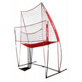 Portable Volleyball Practice Station with Large Net and Carry Bag