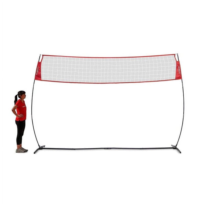 Portable Volleyball Net for Indoor Outdoor Practice & Training - Adjustable & Freestanding