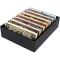 Adjustable 8-Compartment Money Organizer for Cash & Receipts - Made in USA