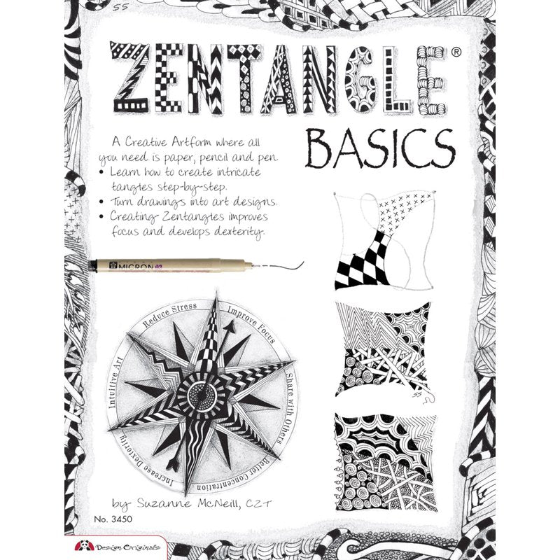 Zentangle Art Kit for Beginners - Drawing & Doodling with Pen & Paper