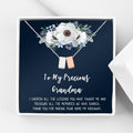 Valentine's Day Jewelry Gift Set with Necklace and Motivational Card