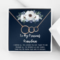 Mother's Day Necklace for Grandma Dainty Stainless Steel Gift with Card