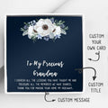 Mother's Day Necklace for Grandma Dainty Silver Infinity Rings Gift