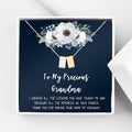 Mother's Day Gift Necklace for Grandmother - Silver & Gold Cube or Rings