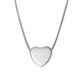 Heart Cremation Necklace Memorial Ashes Holder Keepsake in Silver, Gold, Rose Gold with Funnel & Jewelry Box