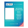 Premium Label Supply Full Sheet Sticker Paper for Laser & Inkjet Printers