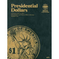 Coin Collection Folder with Historical Mintage Data for Presidential Dollars - Philadelphia & Denver Mint