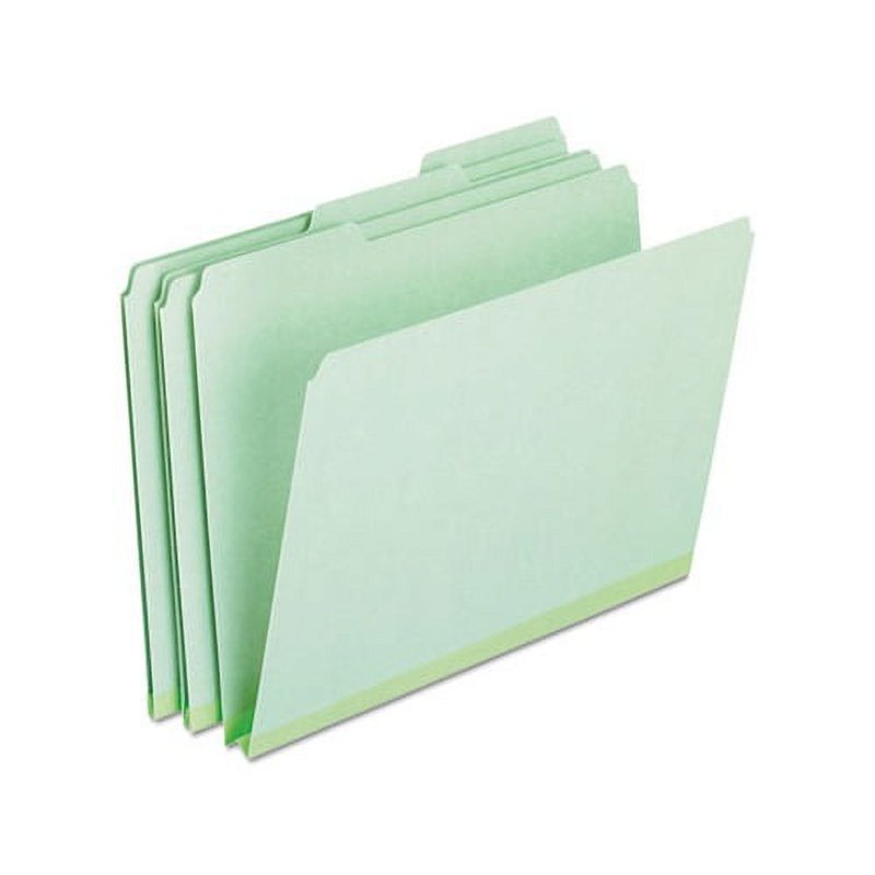 Pressboard Expanding File Folders with 1/3-Cut Tabs - Letter Size, Green, 25 Pack