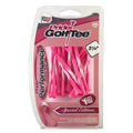 Plastic Golf Tees 3.25 Inch Pack of 25 - Pink Breast Cancer Awareness Edition